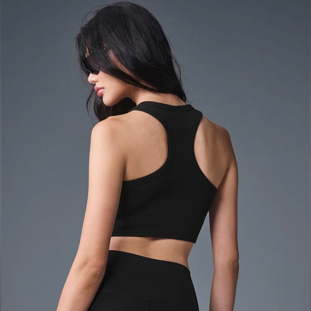 ALO Yoga Black Aspire Tank, Size Small - Picture 3 of 5